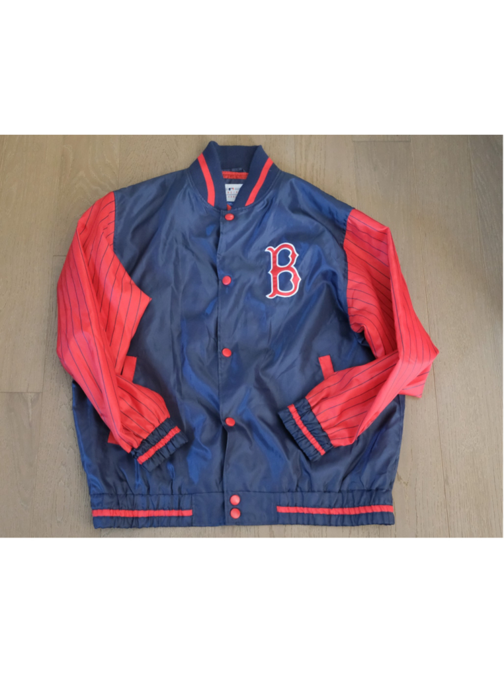 2000s Boston Red Sox G-III MLB Genuine Merchandise Satin Pinstripe Jacket Size L